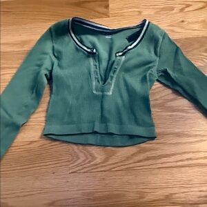 Women's Green V Neck Urban Outfitters